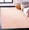 Safavieh Boston Flat Weave Area Rug, Orange Contemporary Style Easy Care In Pink