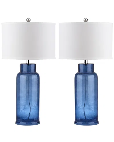 Safavieh Bottle 29in Glass Table Lamp