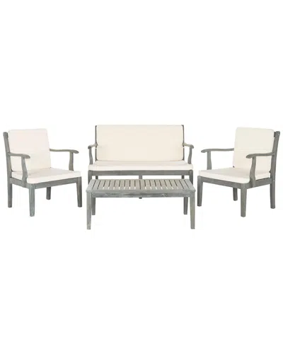 SAFAVIEH SAFAVIEH BRADBURY 4PC OUTDOOR LIVING SET