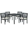 Safavieh Bradbury Outdoor 5pc Dining Set