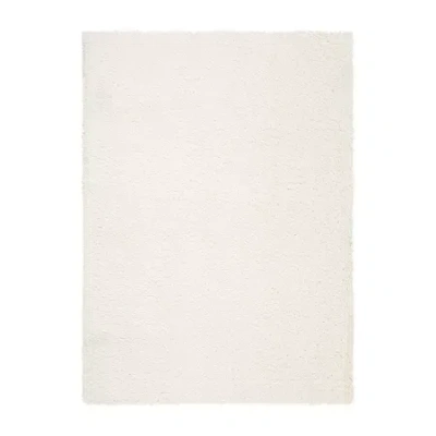 Safavieh Bradford Solid Hand Tufted Rectangular Rugs In White