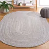Safavieh Braided Hand Made Area Rug, Light Grey Bohemian Style Non-shedding In Gray