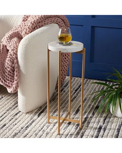 Safavieh Branwen Drink Table In White