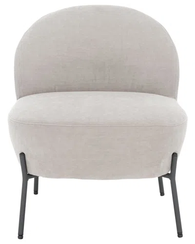 Safavieh Brax Petite Slipper Chair In Gray