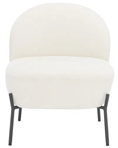 Safavieh Brax Petite Slipper Chair In White