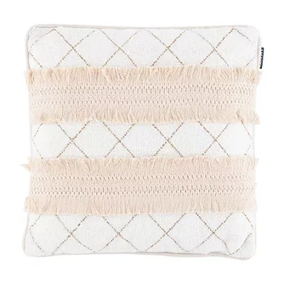 Safavieh Braxton Square Throw Pillow In White