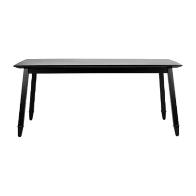 Safavieh Brayson Collection Rectangular Wood-top Dining Table In Black