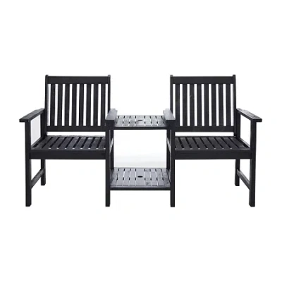 Safavieh Brea Outdoor Collection Bench In Black