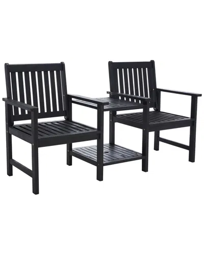 Safavieh Brea Twin Seat Bench In Black