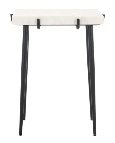 Safavieh Bremen Marble Side Table In White