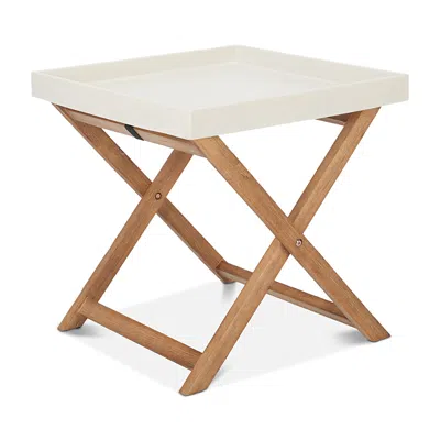 Safavieh Brencia Outdoor Side Table In Beige