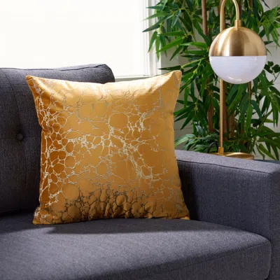 Safavieh Brenla Pillow In Yellow