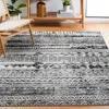 Safavieh Brentwood Machine Made Area Rug, Black / Ivory Transitional Style Easy Care In Gray