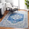 Safavieh Brentwood Machine Made Area Rug, Blue / Grey Traditional Style Easy Care In Blue