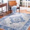 Safavieh Brentwood Machine Made Area Rug, Blue / Ivory Traditional Style Easy Care In Blue