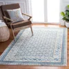 Safavieh Brentwood Machine Made Area Rug, Blue / Yellow Traditional Style Easy Care In Blue