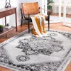 Safavieh Brentwood Machine Made Area Rug, Grey / Black Traditional Style Easy Care In Gray