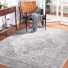 Safavieh Brentwood Machine Made Area Rug, Grey / Light Grey Traditional Style Easy Care In Gray