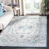 Safavieh Brentwood Machine Made Area Rug, Light Grey / Blue Traditional Style Easy Care In Blue