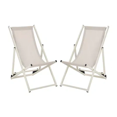 Safavieh Breslin Sling Chairs 2-pc. Sling Chair In Neutral