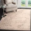 Safavieh Brilliance Machine Made Area Rug, Cream / Light Blue Traditional Style Easy Care In Neutral