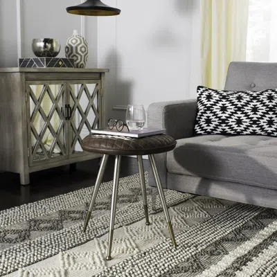 Safavieh Brinley 30"h Mid Century Modern Stool In Gray