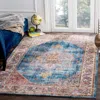 Safavieh Bristol Machine Made Area Rug, Blue / Ivory Traditional Style Easy Care In Blue