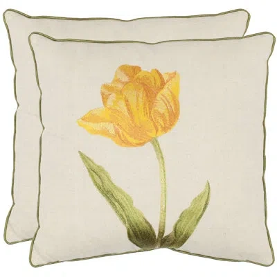 Safavieh Brock Cotton Throw Pillow In Neutral