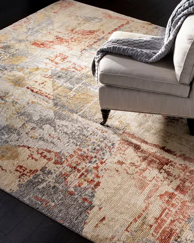 Safavieh Bronny Hand-knotted Rug, 6' X 9' In Beige/rust