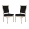 Safavieh Buchanan French Side Chair Set Of Two In Black