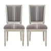Safavieh Buchanan Linen Upholstered Side Chair In Gray