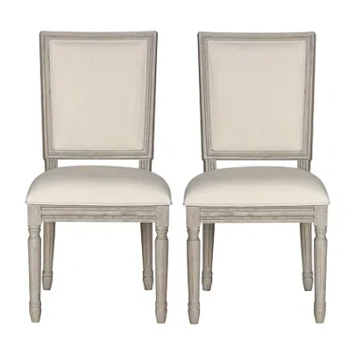 Safavieh Buchanan Linen Upholstered Side Chair In Sand