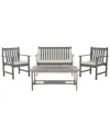 Safavieh Burbank 4pc Outdoor Patio Set