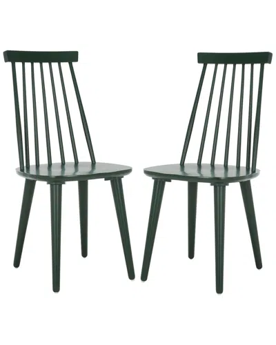 Safavieh Burris Side Chair In Green