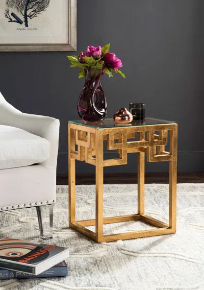 Safavieh Byram End Table In Gold
