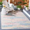 Safavieh Cabana Machine Made Indoor/outdoor Area Rug, Aqua / Pink Contemporary Style Easy Care In Pink