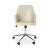 Safavieh Cadence Swivel Office Chair In Beige/chrome