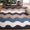 Safavieh Calico Shag Area Rug, Black / Taupe Modern Style Non-shedding