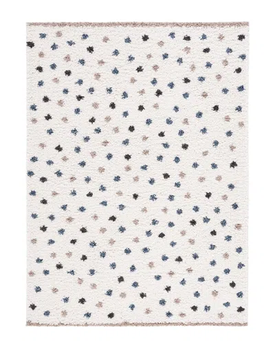 Safavieh Calico Shag Power Loomed Rug In Ivory