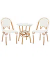 Safavieh California 3-piece Bistro Set In Brown