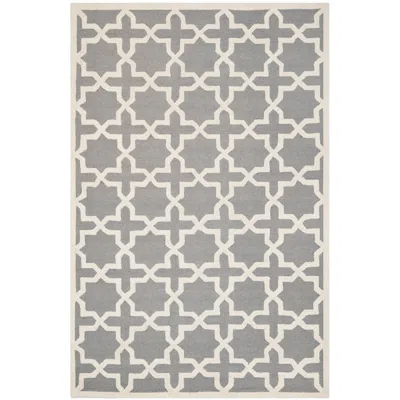 Safavieh Cambridge Cam125d 2'x3' Silver/ivory Wool Rug In Gray