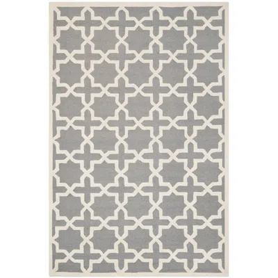 Safavieh Cambridge Cam125d 8'x10' Silver/ivory Wool Rug In Gray