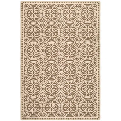 Safavieh Cambridge Cam232a 3'x5' Tan Wool Rug In Neutral