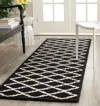 Safavieh Cambridge Hand Made Area Rug, Black / Ivory Contemporary Style Non-shedding In Black
