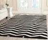 Safavieh Cambridge Hand Made Area Rug, Black / Ivory Contemporary Style Non-shedding