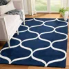Safavieh Cambridge Hand Made Area Rug, Dark Blue / Ivory Contemporary Style Non-shedding In Blue