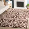 Safavieh Cambridge Hand Made Area Rug, Dark Brown / Ivory Contemporary Style Non-shedding In Brown