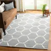 Safavieh Cambridge Hand Made Area Rug, Dark Grey / Ivory Contemporary Style Non-shedding In Gray