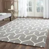 Safavieh Cambridge Hand Made Area Rug, Dark Grey / Ivory Contemporary Style Non-shedding In Gray