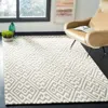 Safavieh Cambridge Hand Made Area Rug, Ivory / Grey Contemporary Style Non-shedding